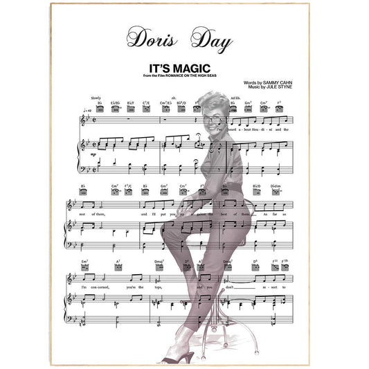 Doris Day - It's Magic Poster - 98typesMusic