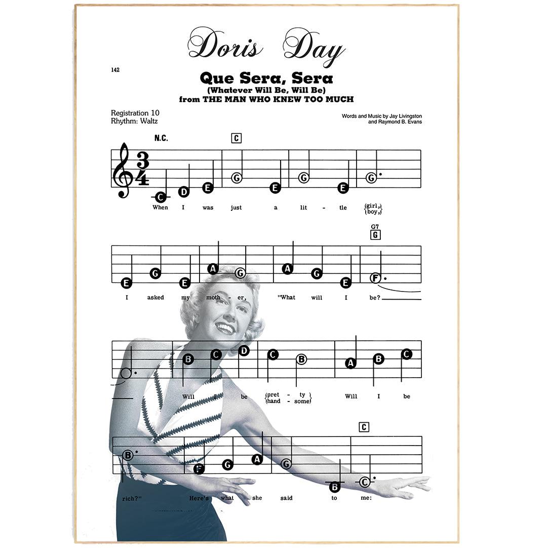 Doris Day - Que sera, sera Poster - 98typesMusic