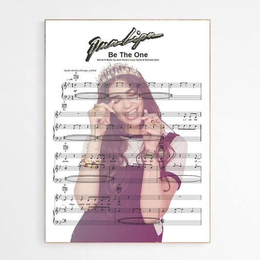 Dua Lipa - Be The One Poster - 98typesMusic