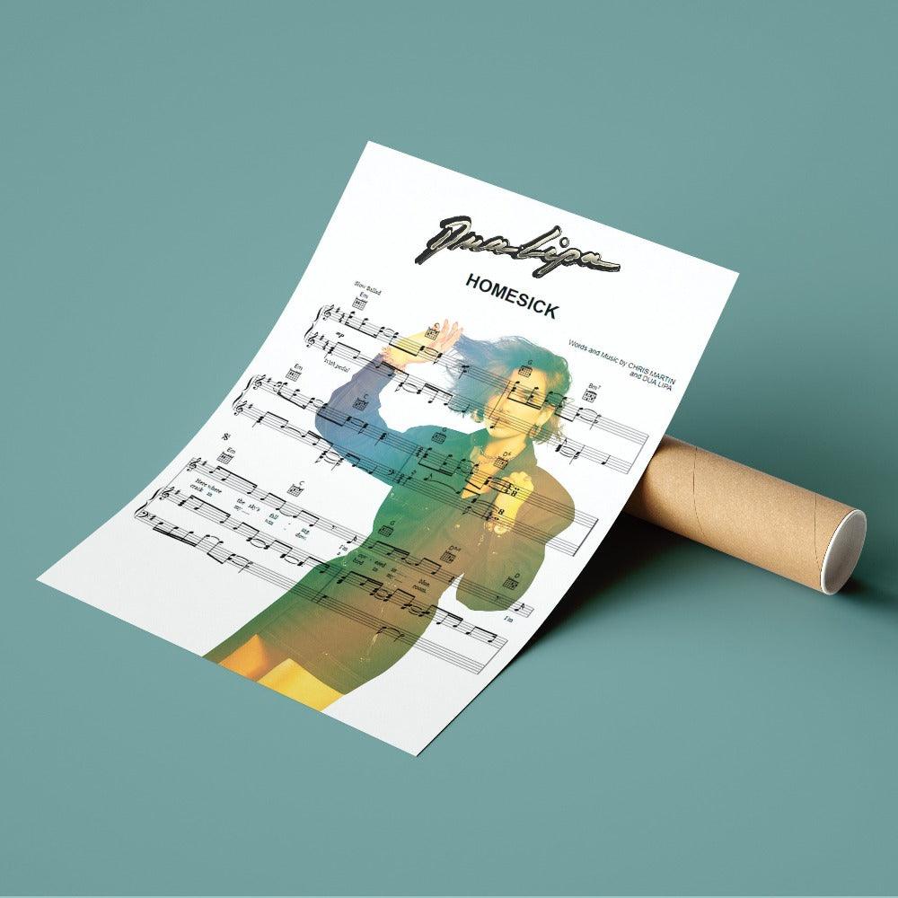 Dua Lipa - Homesick Poster - 98typesMusic