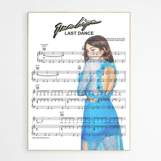 Dua Lipa - Last Dance Poster - 98typesMusic