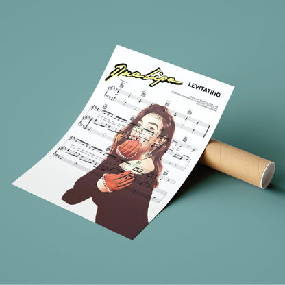Dua Lipa - Levitating Print - 98typesMusic