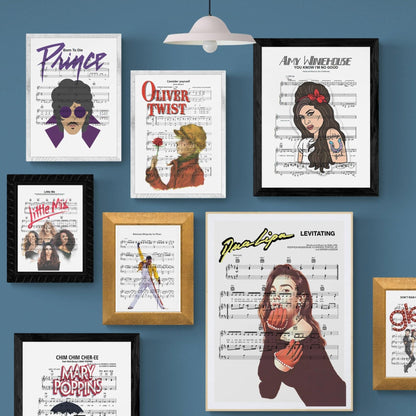 Dua Lipa - Levitating Print - 98typesMusic