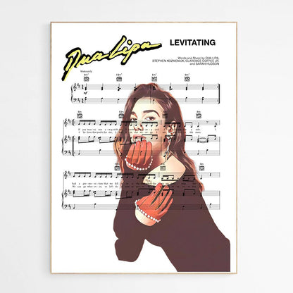 Dua Lipa - Levitating Print - 98typesMusic