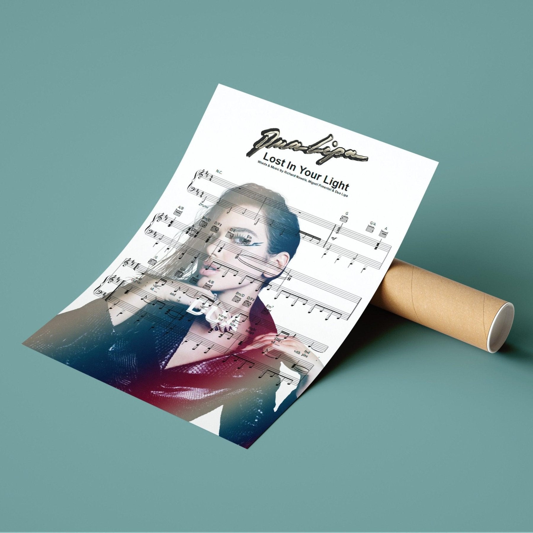 Dua Lipa - Lost In your Light Poster - 98typesMusic