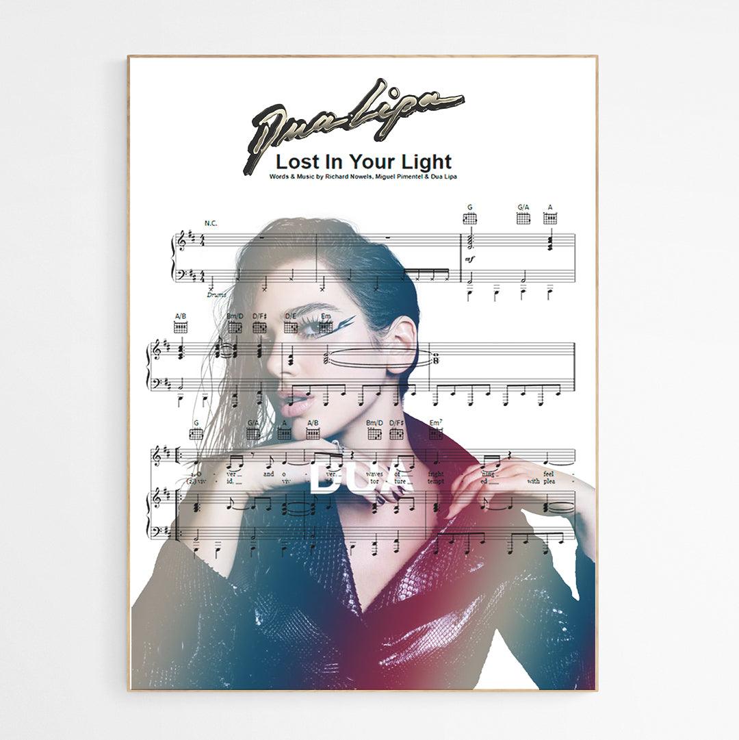 Dua Lipa - Lost In your Light Poster - 98typesMusic