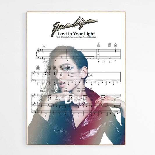 Dua Lipa - Lost In your Light Poster - 98typesMusic