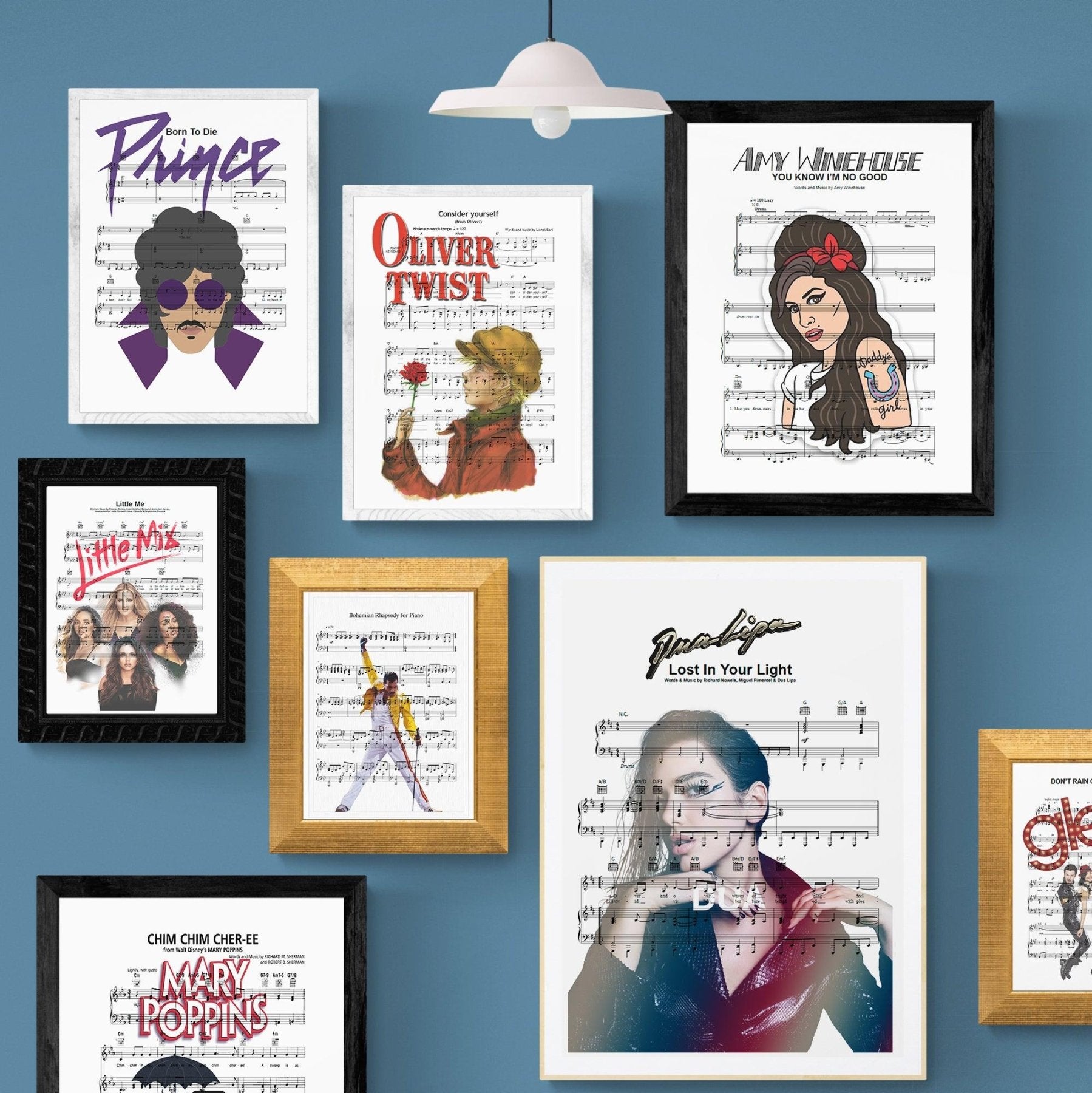 Dua Lipa - Lost In your Light Poster - 98typesMusic