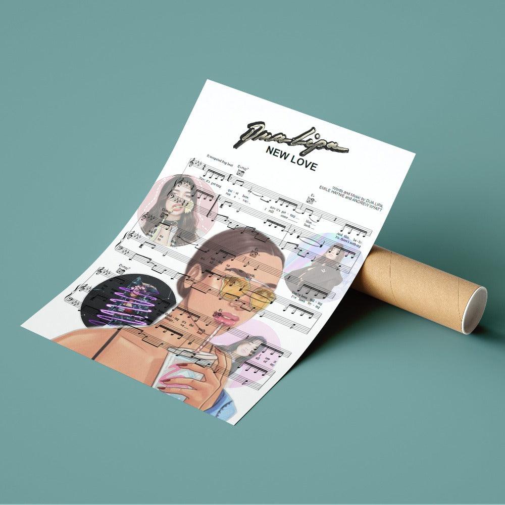 Dua Lipa - New Love Poster - 98typesMusic