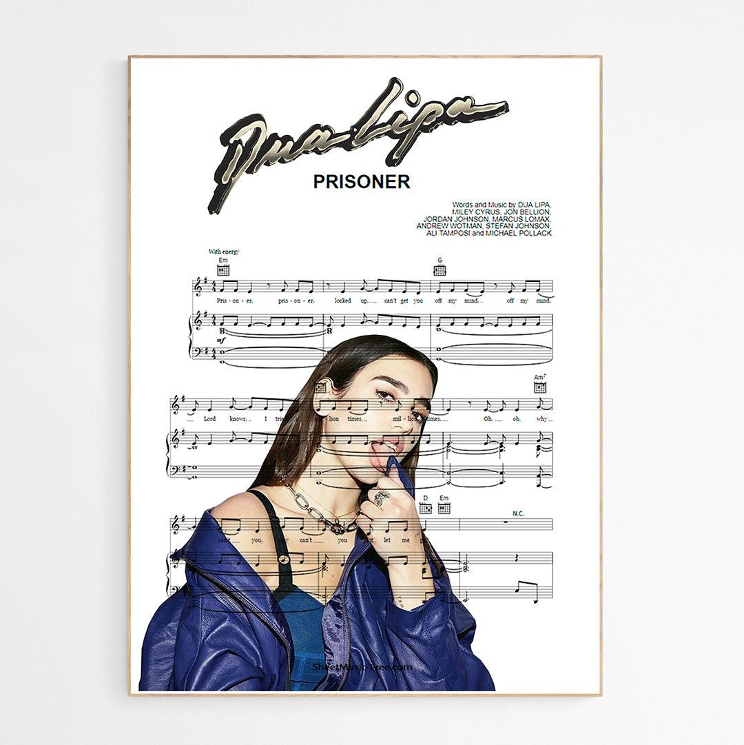 Dua Lipa - Prisoner Print - 98typesMusic
