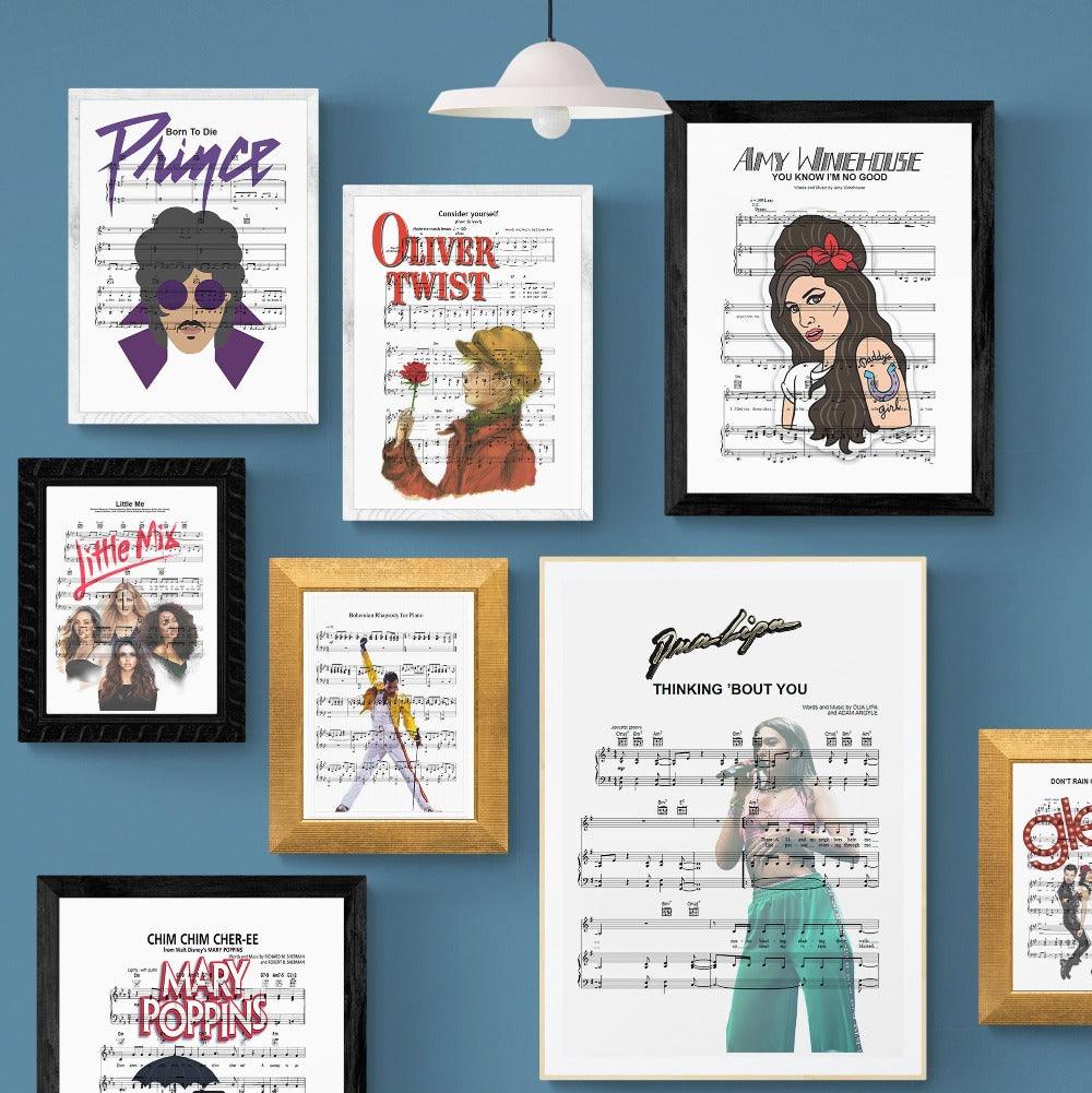 Dua Lipa - Thinking 'Bout You Poster - 98typesMusic