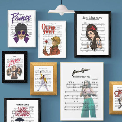 Dua Lipa - Thinking 'Bout You Poster - 98typesMusic
