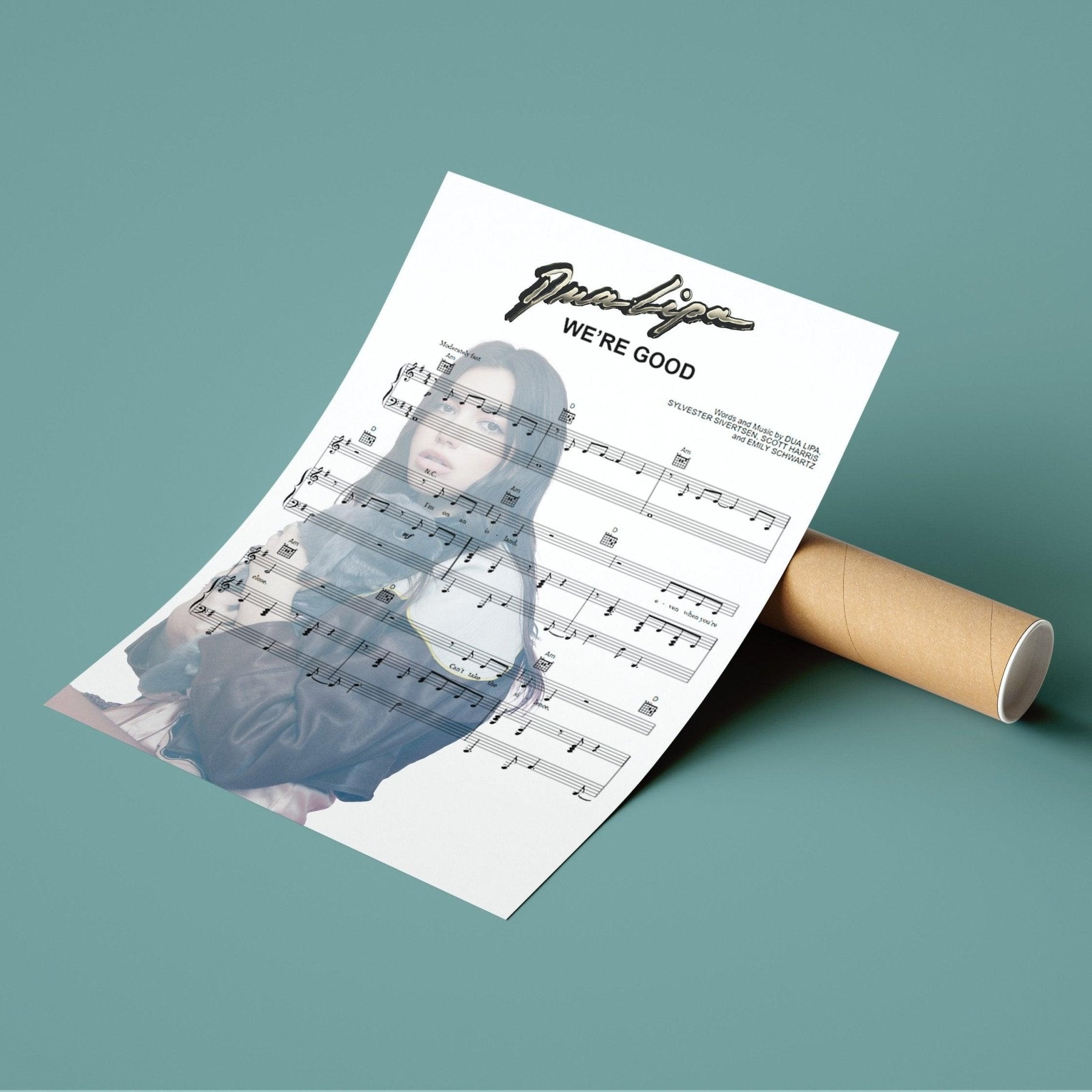 Dua Lipa - We're Good Poster - 98typesMusic