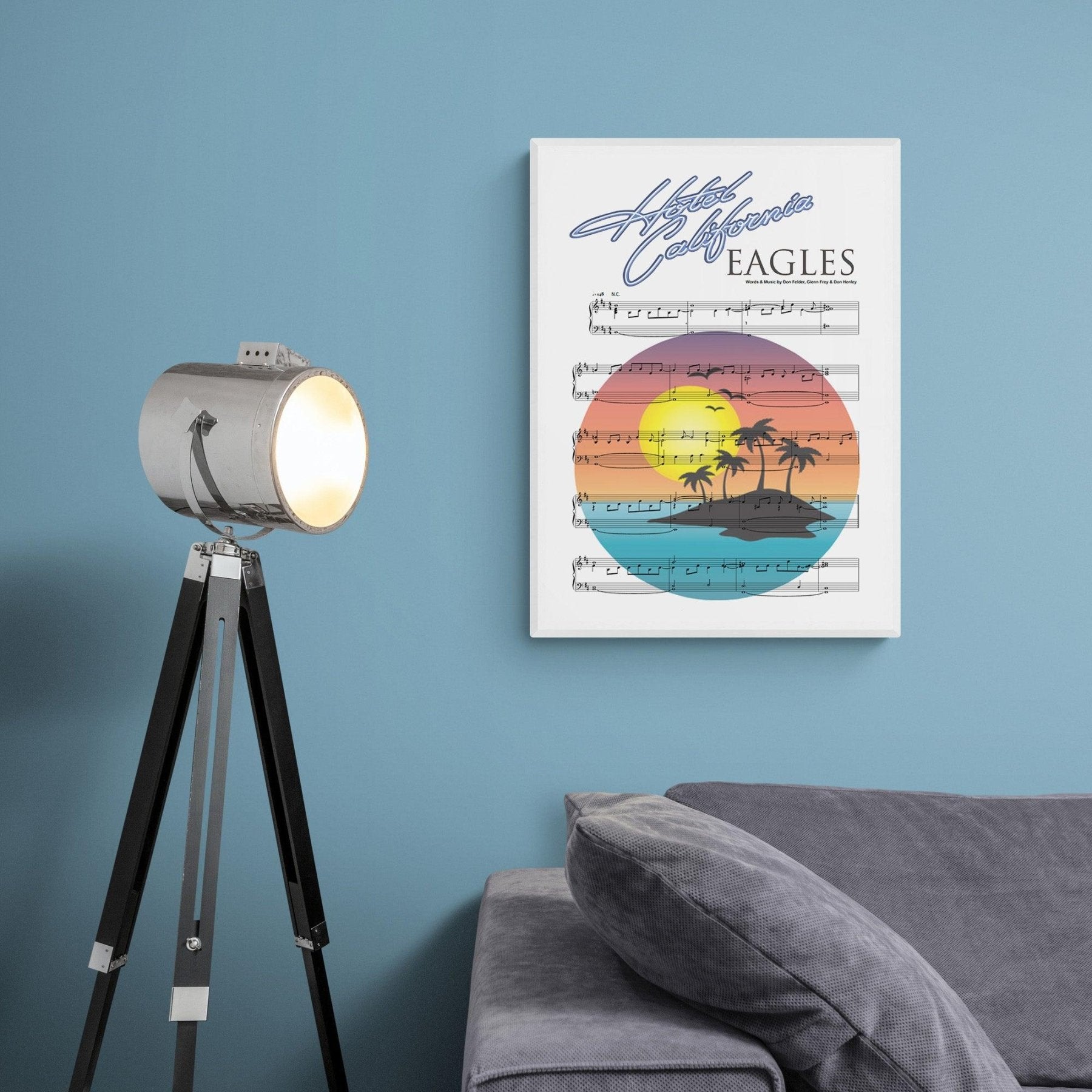 Eagles • Hotel California Song Lyric Print - 98typesMusic