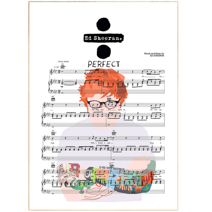 Ed Sheeran Perfect Poster - 98typesMusic
