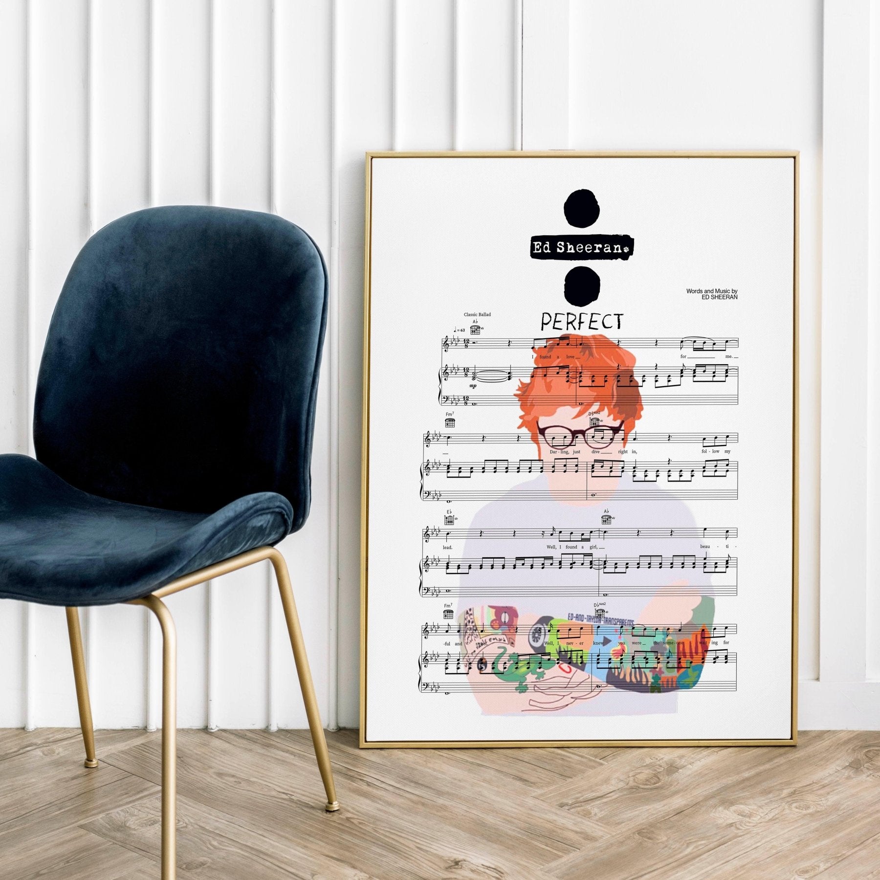 Ed Sheeran Perfect Poster - 98typesMusic