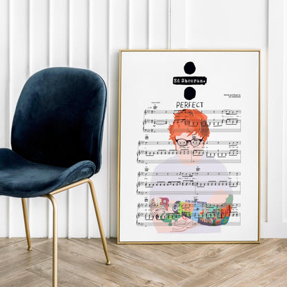Ed Sheeran Perfect Poster - 98typesMusic