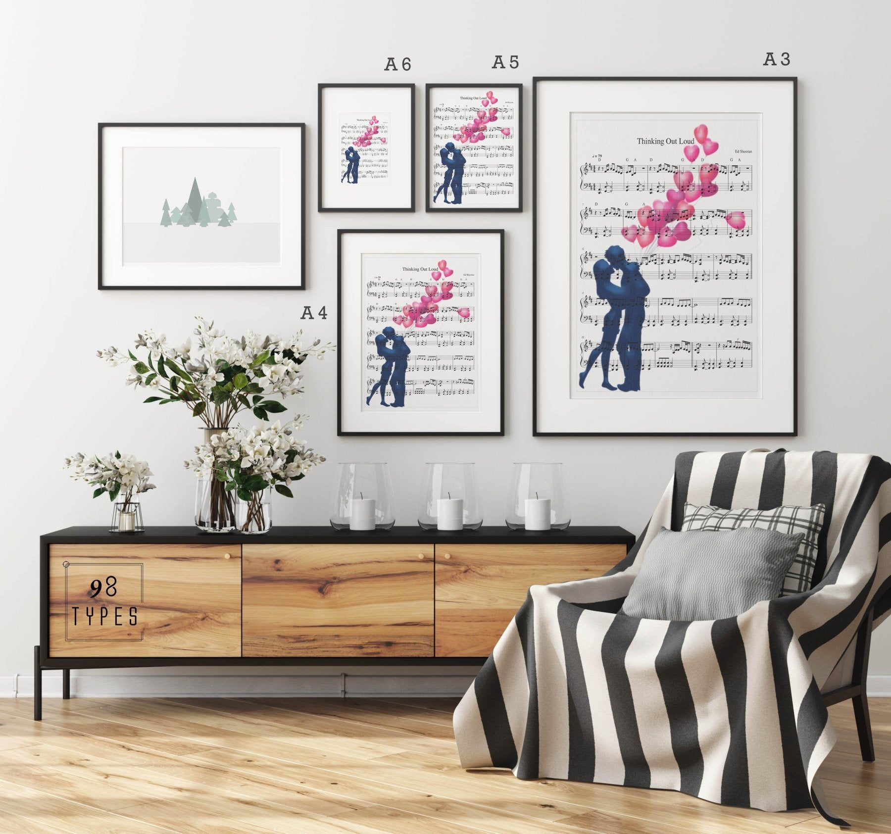 Ed Sheeran - Thinking Out Loud Theme Song Print - 98typesMusic