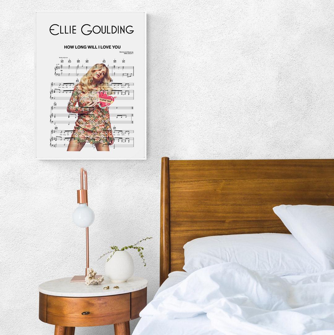 Ellie Goulding - HOW LONG WILL I LOVE YOU Poster - 98typesMusic