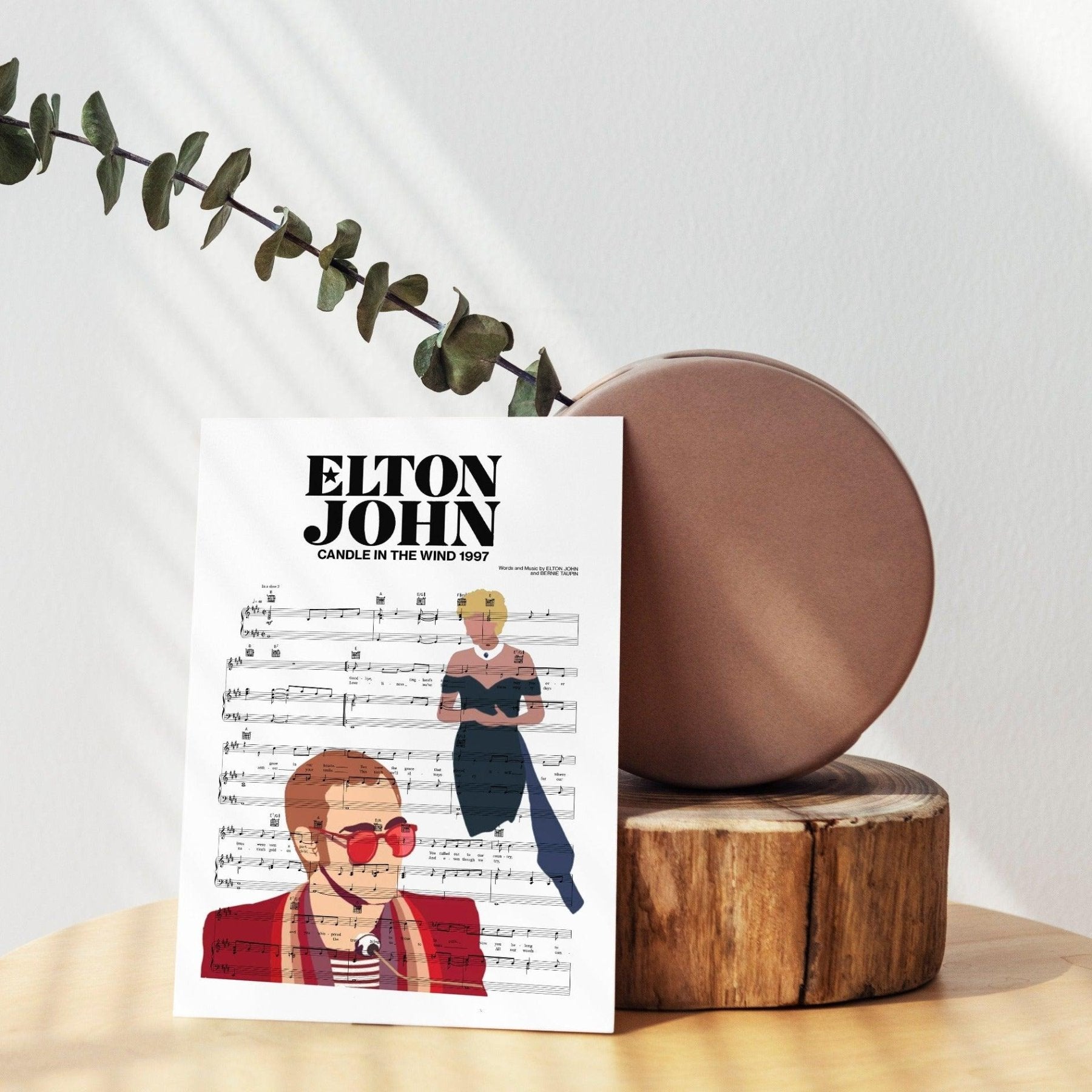 Elton John - CANDLE IN THE WIND 1997 Poster - 98typesMusic