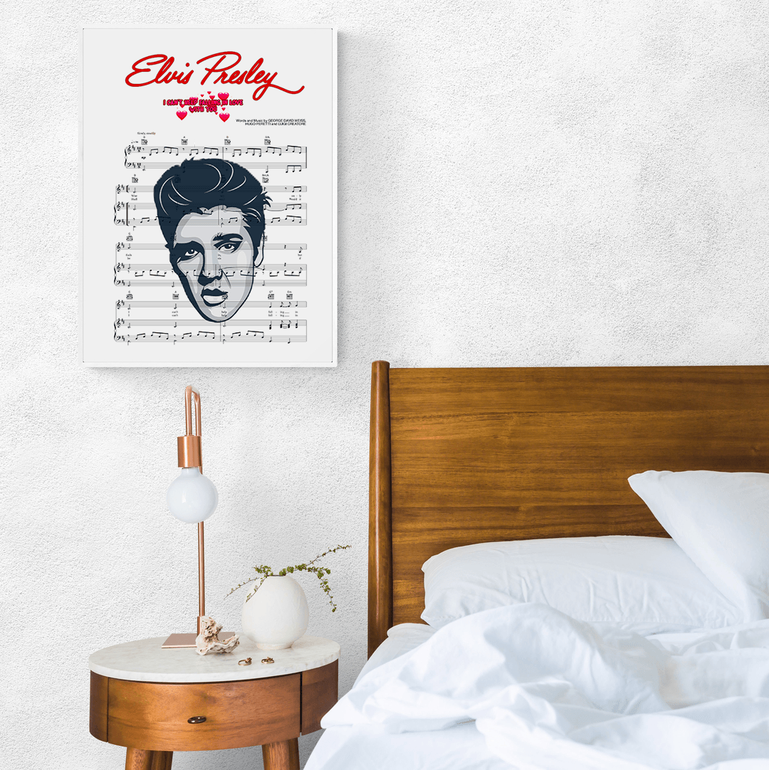 Elvis Presley - CAN’T HELP FALLING IN LOVE Poster - 98typesMusic