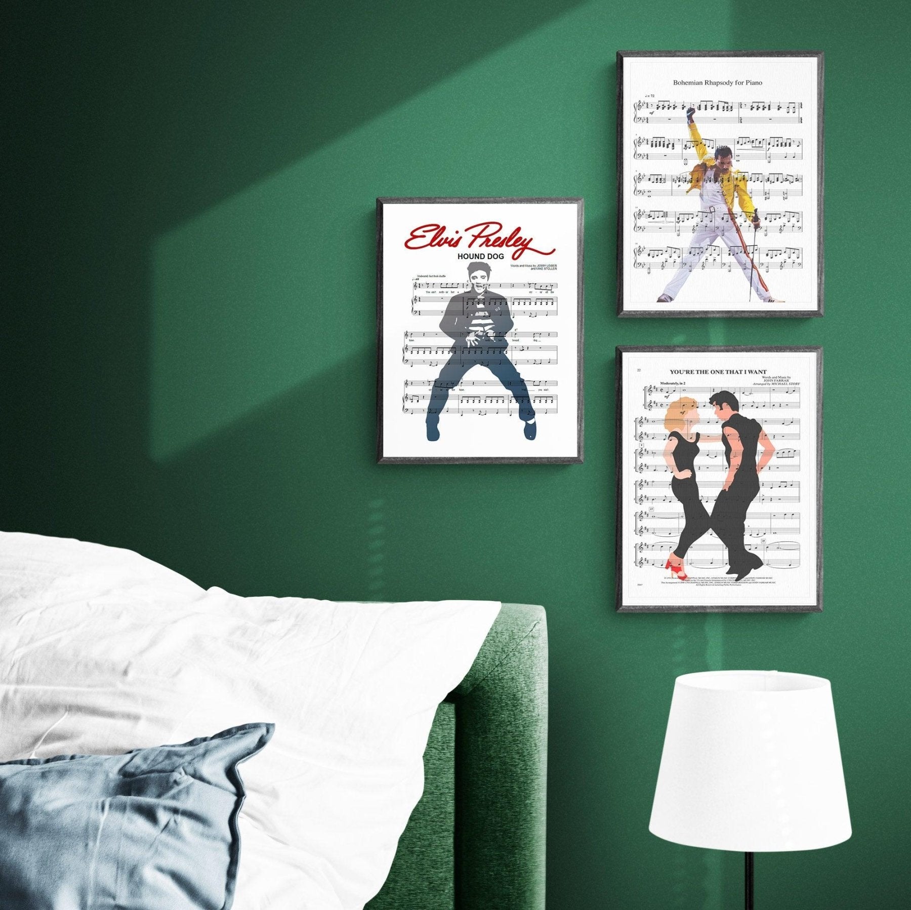 Elvis Presley • Hound Dog Song Lyric Print - 98typesMusic