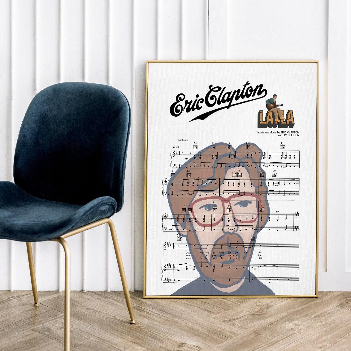 Eric Clapton - Layla Poster - 98typesMusic