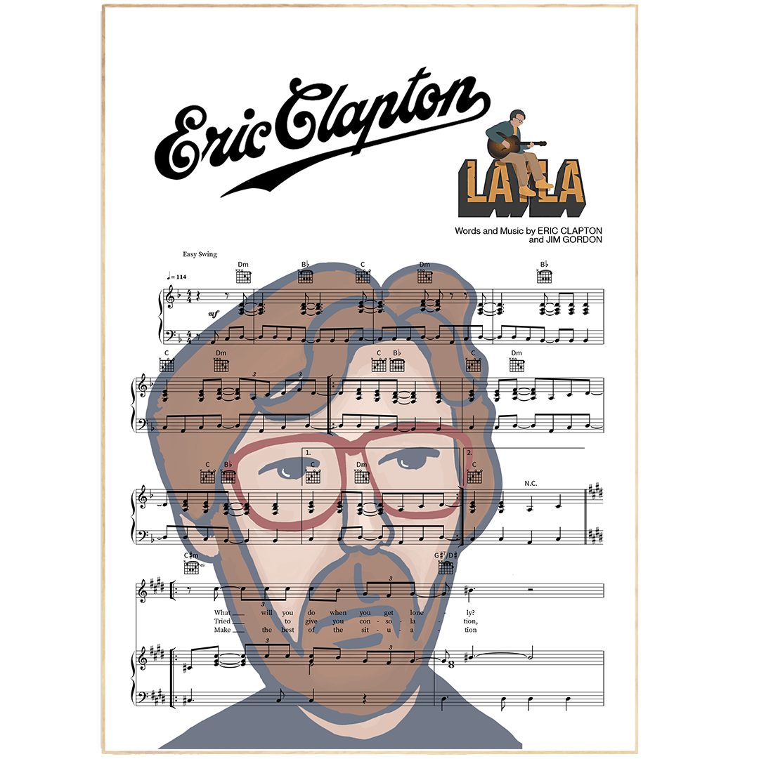 Eric Clapton - Layla Poster - 98typesMusic