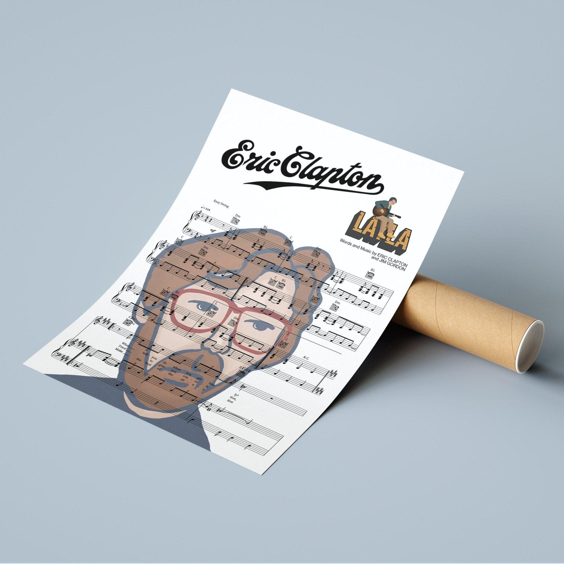 Eric Clapton - Layla Poster - 98typesMusic