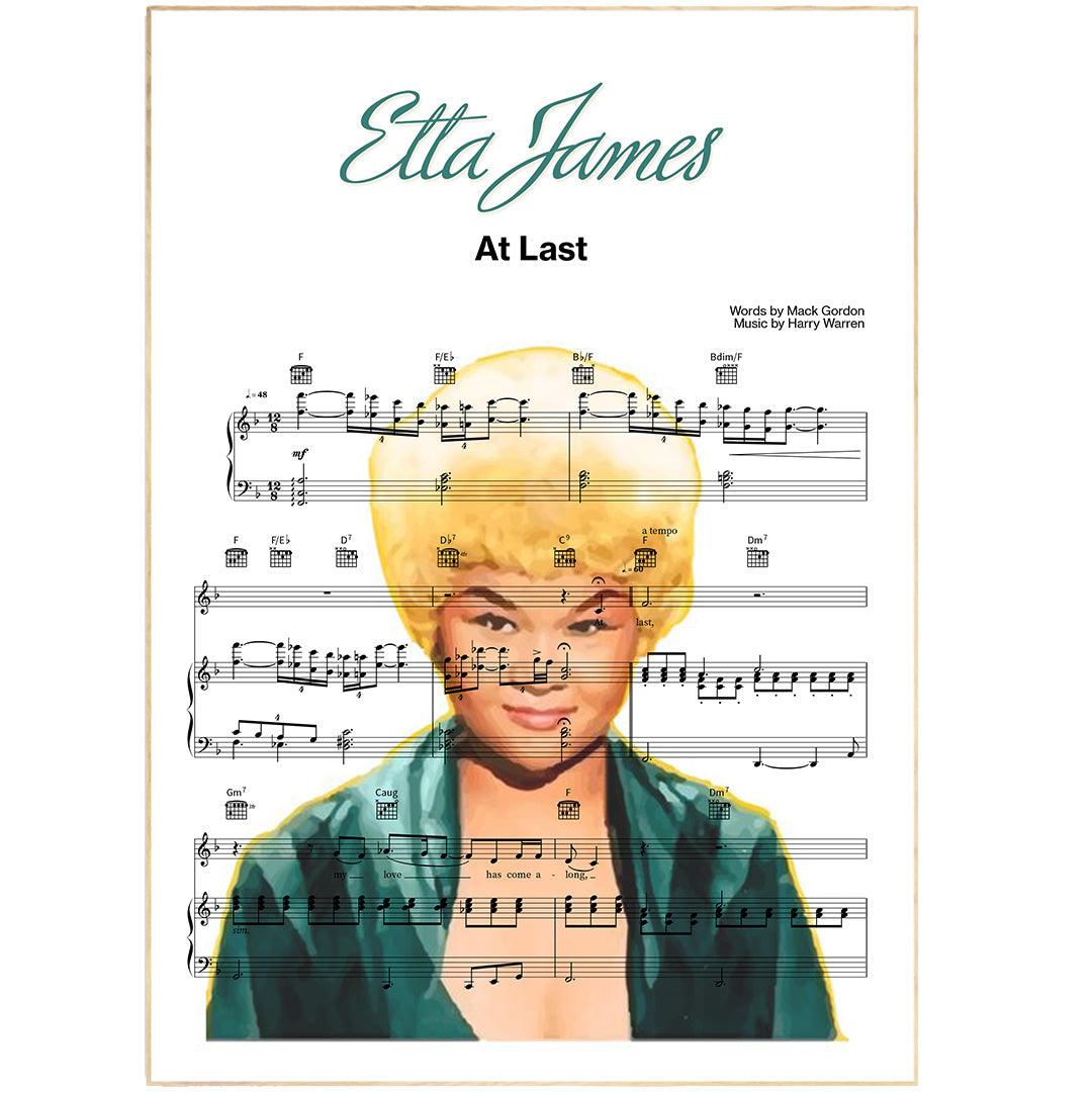 Etta James - At Last Poster - 98typesMusic