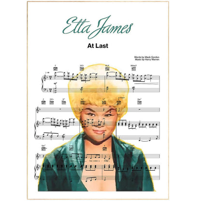 Etta James - At Last Poster - 98typesMusic