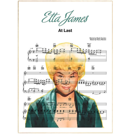 Etta James - At Last Poster - 98typesMusic