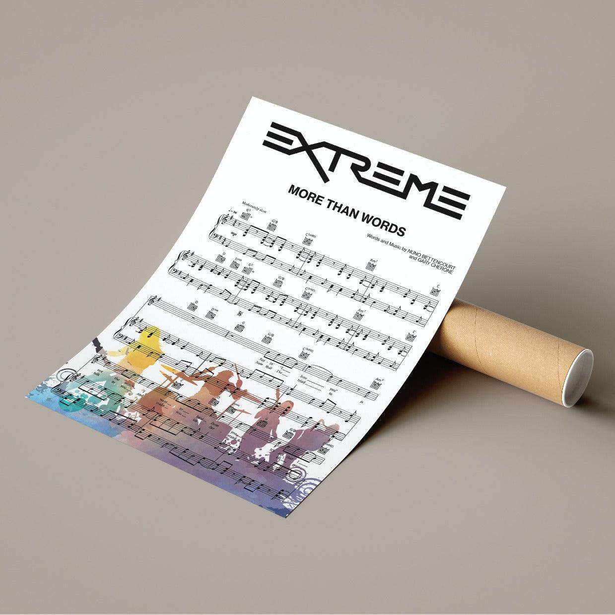 Extreme - More Than Words Poster - 98typesMusic