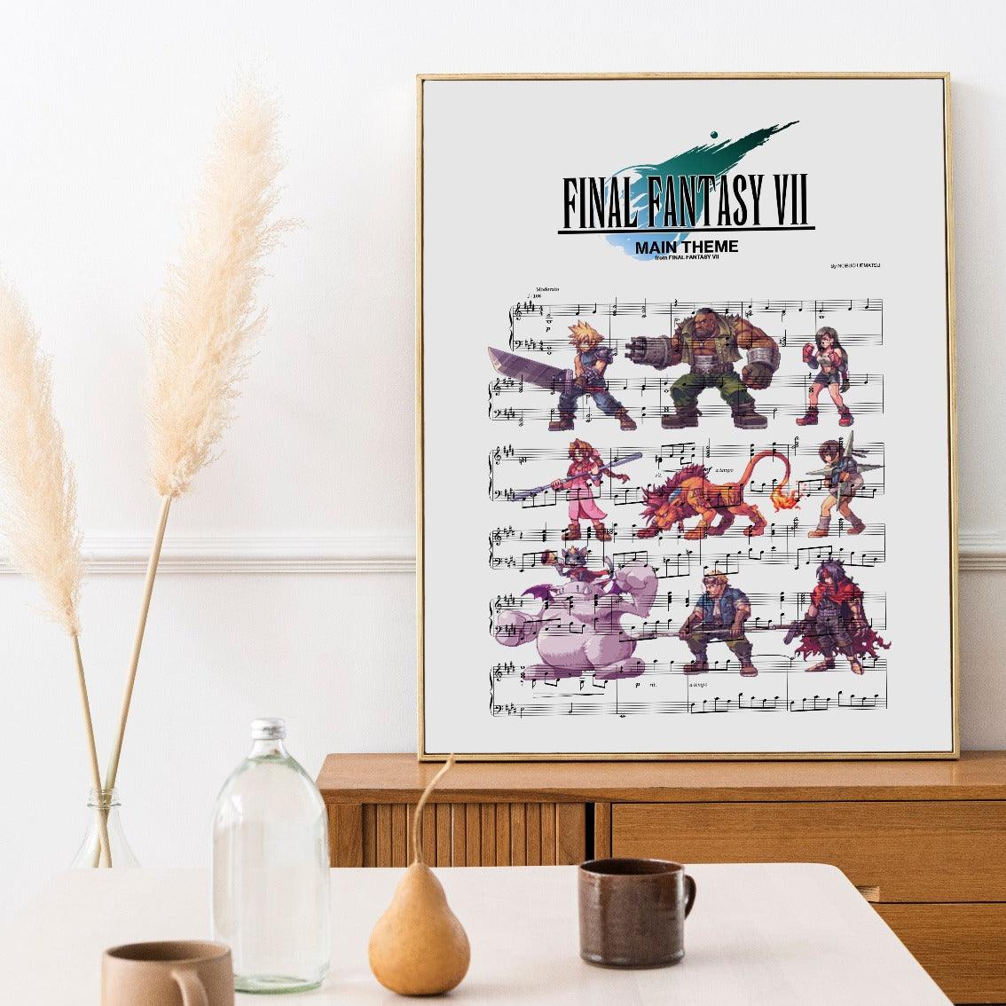 Final Fantasy Main theme Poster - 98typesMusic
