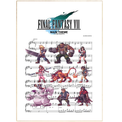 Final Fantasy Main theme Poster - 98typesMusic