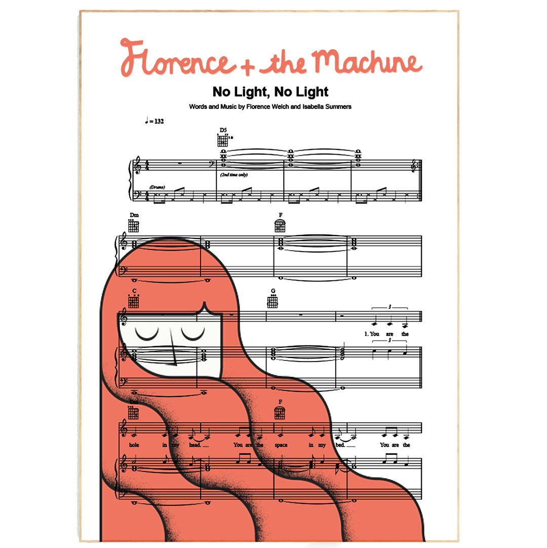 Florence + The Machine - No Light, No Light Poster - 98typesMusic