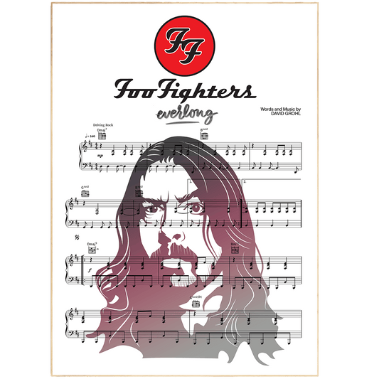 Foo Fighters - Everlong Poster - 98typesMusic