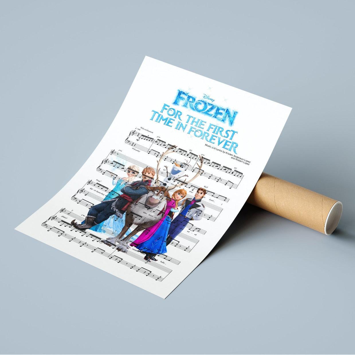 Frozen - For the First Time in Forever Poster - 98typesMusic
