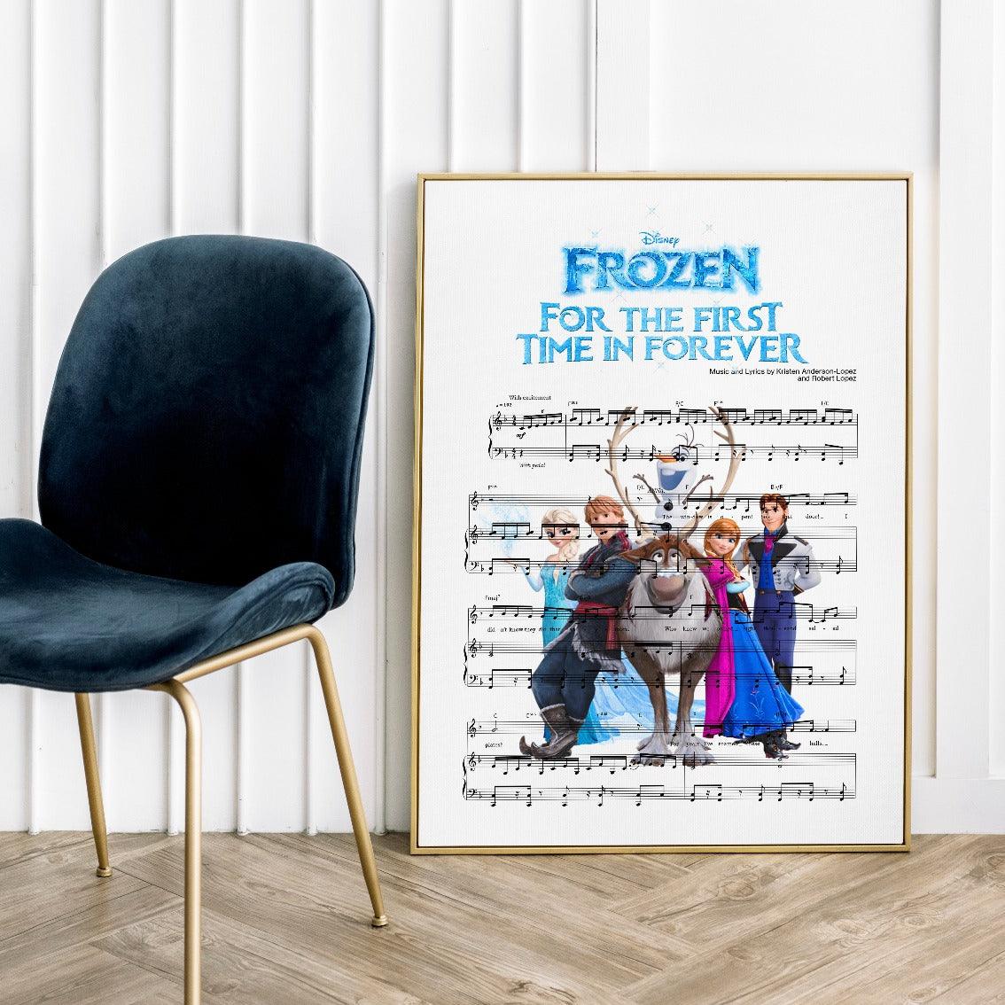 Frozen - For the First Time in Forever Poster - 98typesMusic