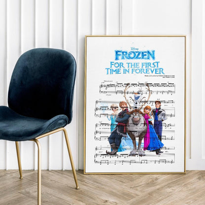 Frozen - For the First Time in Forever Poster - 98typesMusic