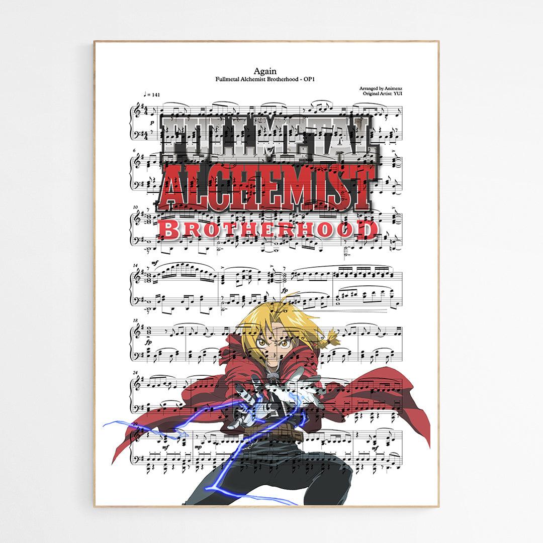 Fullmetal Alchemist: Brotherhood - Again Poster - 98typesMusic