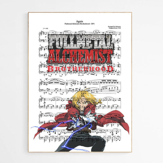 Fullmetal Alchemist: Brotherhood - Again Poster - 98typesMusic