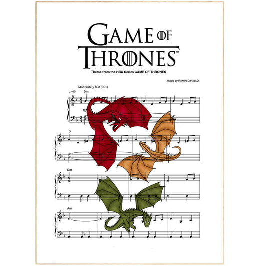 Games of Thrones Print - 98typesMusic