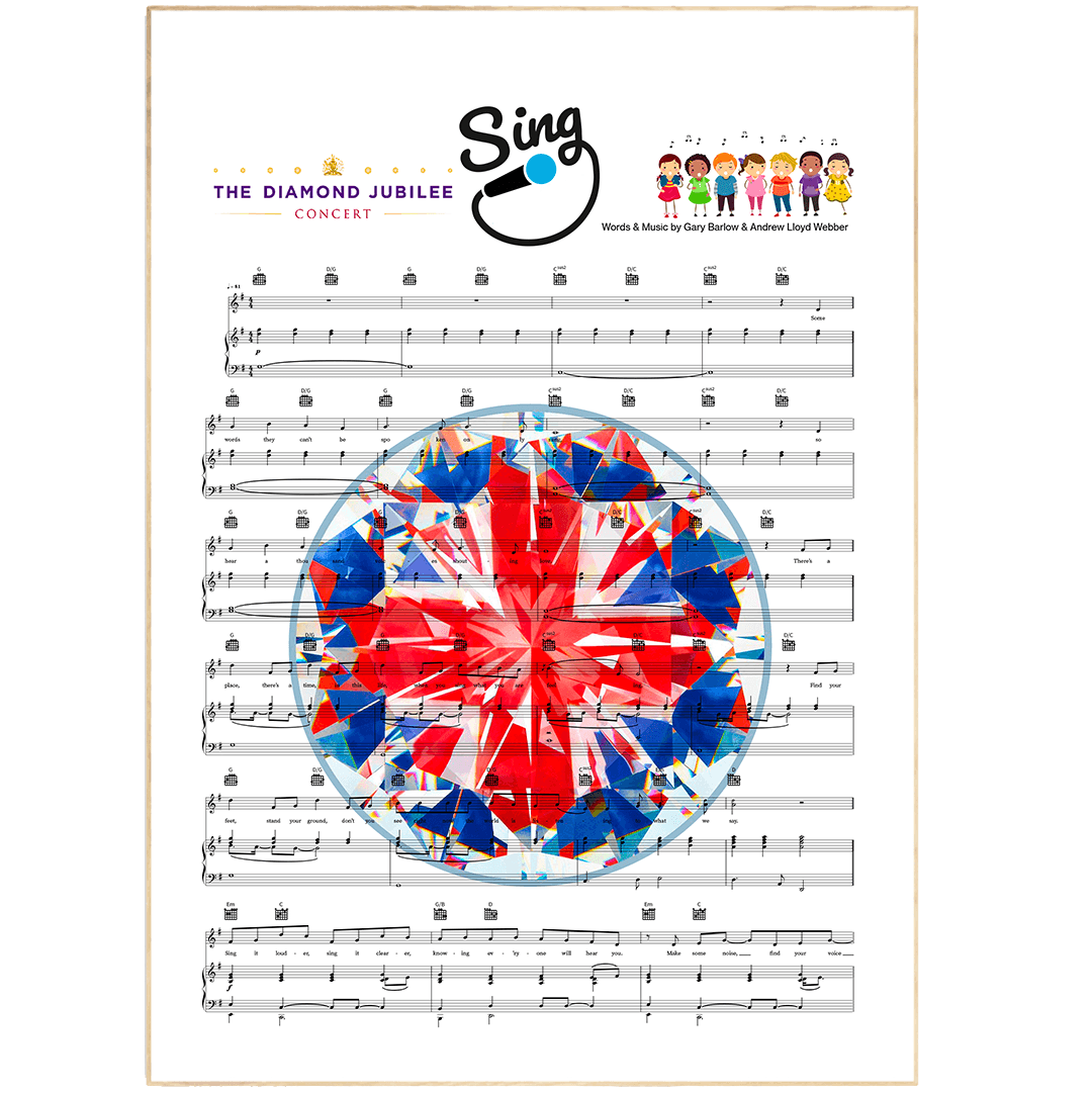 Gary Barlow & the Commonwealth - Sing Poster - 98typesMusic