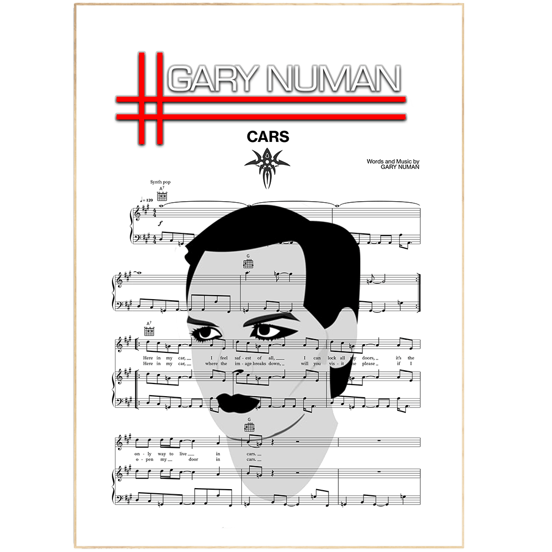 Gary Numan - Cars Poster - 98typesMusic