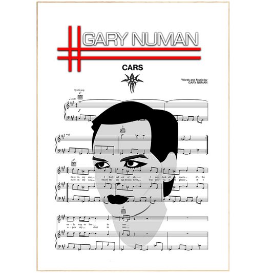 Gary Numan - Cars Poster - 98typesMusic