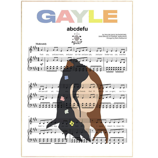 Gayle - Abcdefu Poster - 98typesMusic