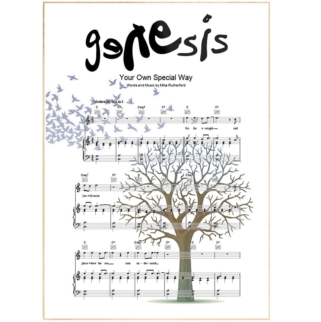 Genesis - Your Own Special Way Poster - 98typesMusic