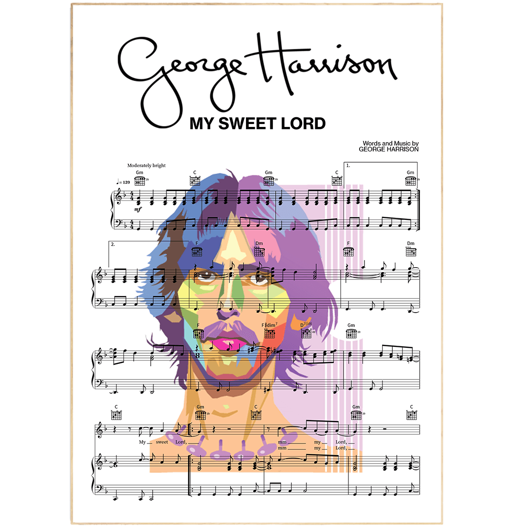 George Harrison - My Sweet Lord Poster - 98typesMusic