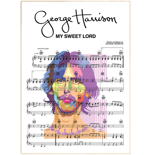 George Harrison - My Sweet Lord Poster - 98typesMusic
